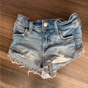 Little Bipsy Denim Distressed Shorts